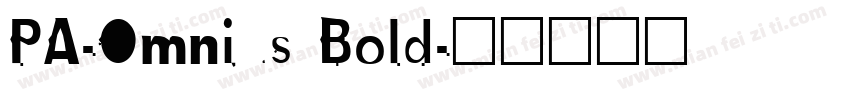 PA-Omnius Bold字体转换